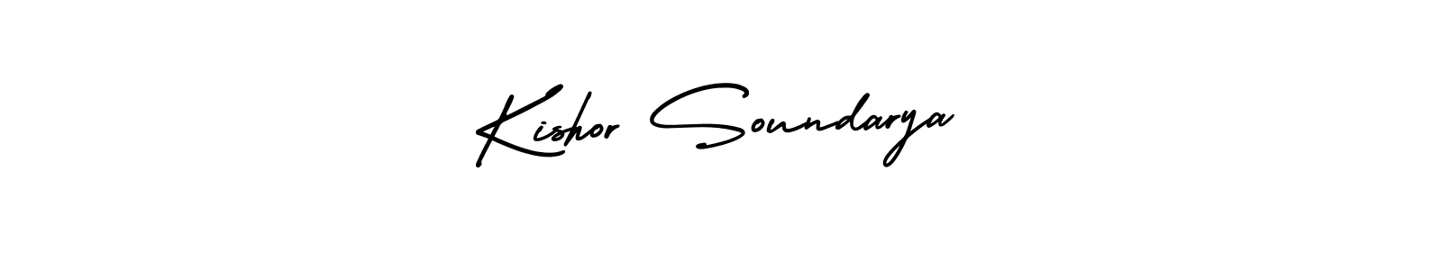 Kishor Soundarya stylish signature style. Best Handwritten Sign (AmerikaSignatureDemo-Regular) for my name. Handwritten Signature Collection Ideas for my name Kishor Soundarya. Kishor Soundarya signature style 3 images and pictures png