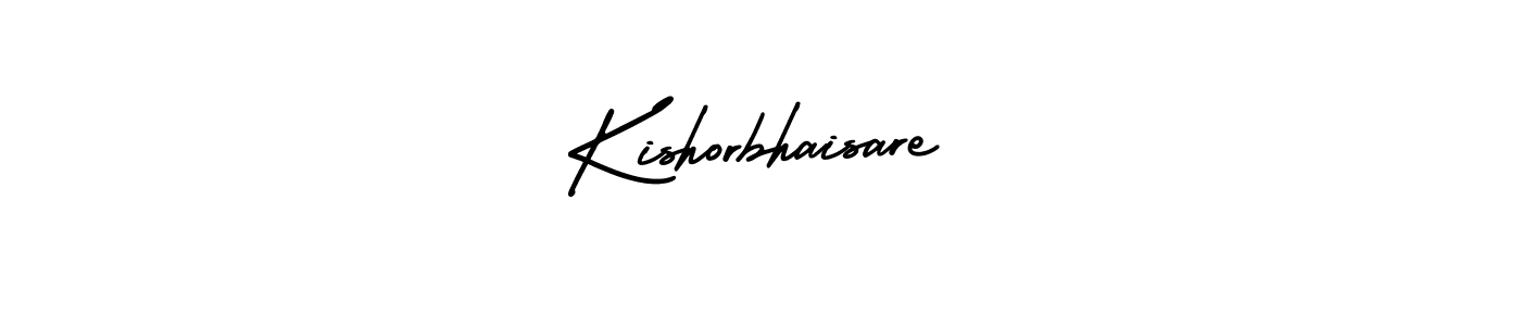 Use a signature maker to create a handwritten signature online. With this signature software, you can design (AmerikaSignatureDemo-Regular) your own signature for name Kishorbhaisare. Kishorbhaisare signature style 3 images and pictures png