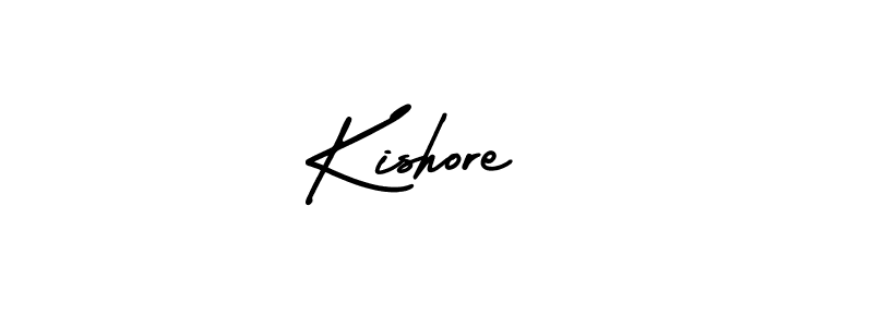How to make Kishore  signature? AmerikaSignatureDemo-Regular is a professional autograph style. Create handwritten signature for Kishore  name. Kishore  signature style 3 images and pictures png