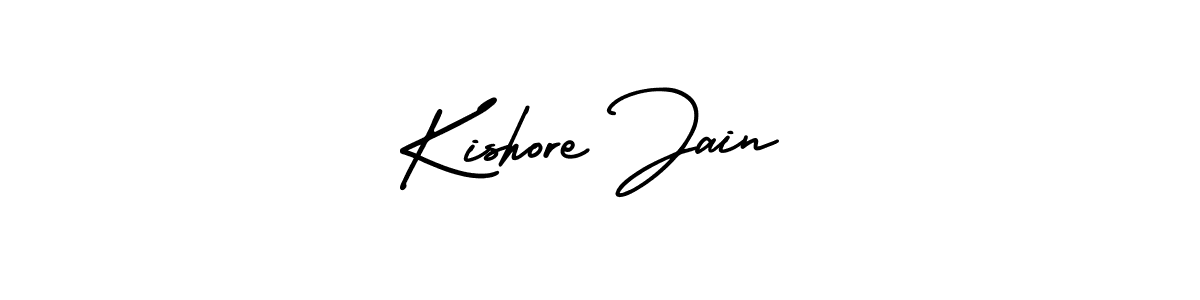 Make a beautiful signature design for name Kishore Jain. With this signature (AmerikaSignatureDemo-Regular) style, you can create a handwritten signature for free. Kishore Jain signature style 3 images and pictures png