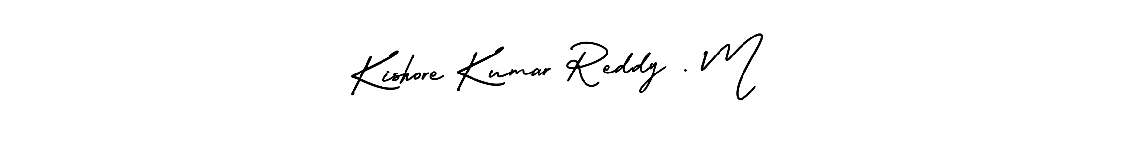 It looks lik you need a new signature style for name Kishore Kumar Reddy . M. Design unique handwritten (AmerikaSignatureDemo-Regular) signature with our free signature maker in just a few clicks. Kishore Kumar Reddy . M signature style 3 images and pictures png