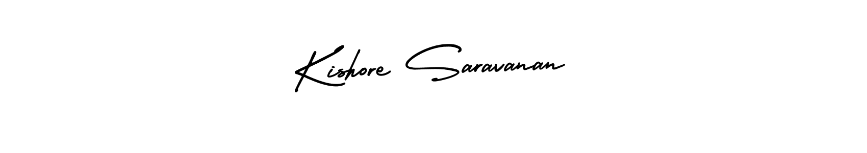 Create a beautiful signature design for name Kishore Saravanan. With this signature (AmerikaSignatureDemo-Regular) fonts, you can make a handwritten signature for free. Kishore Saravanan signature style 3 images and pictures png