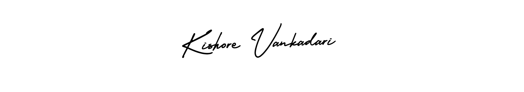 Make a short Kishore Vankadari signature style. Manage your documents anywhere anytime using AmerikaSignatureDemo-Regular. Create and add eSignatures, submit forms, share and send files easily. Kishore Vankadari signature style 3 images and pictures png