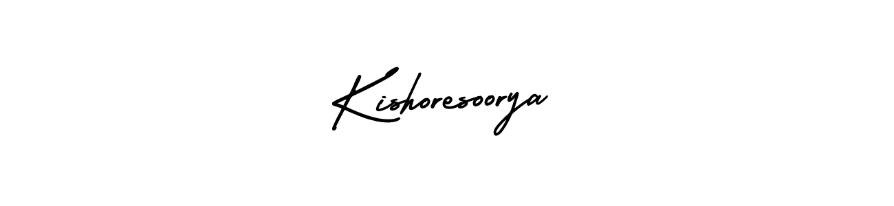 Kishoresoorya stylish signature style. Best Handwritten Sign (AmerikaSignatureDemo-Regular) for my name. Handwritten Signature Collection Ideas for my name Kishoresoorya. Kishoresoorya signature style 3 images and pictures png