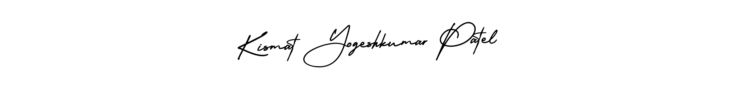 Kismat Yogeshkumar Patel stylish signature style. Best Handwritten Sign (AmerikaSignatureDemo-Regular) for my name. Handwritten Signature Collection Ideas for my name Kismat Yogeshkumar Patel. Kismat Yogeshkumar Patel signature style 3 images and pictures png