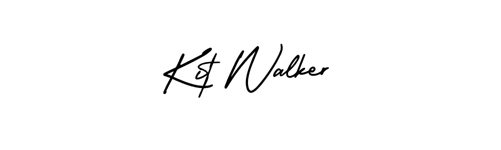 Kit Walker stylish signature style. Best Handwritten Sign (AmerikaSignatureDemo-Regular) for my name. Handwritten Signature Collection Ideas for my name Kit Walker. Kit Walker signature style 3 images and pictures png