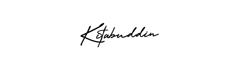 It looks lik you need a new signature style for name Kitabuddin. Design unique handwritten (AmerikaSignatureDemo-Regular) signature with our free signature maker in just a few clicks. Kitabuddin signature style 3 images and pictures png