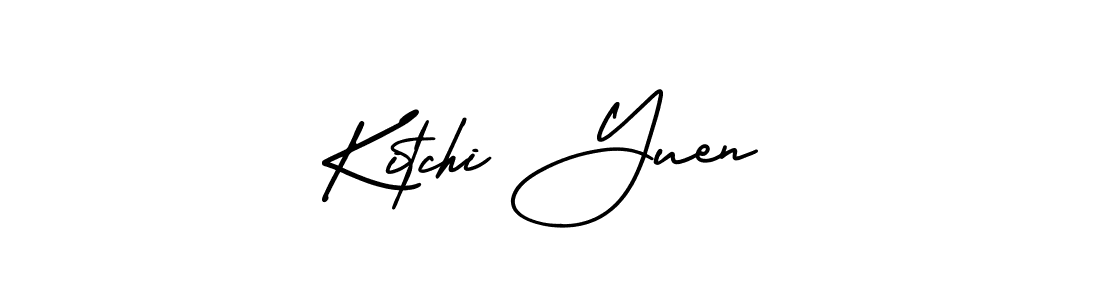 AmerikaSignatureDemo-Regular is a professional signature style that is perfect for those who want to add a touch of class to their signature. It is also a great choice for those who want to make their signature more unique. Get Kitchi Yuen name to fancy signature for free. Kitchi Yuen signature style 3 images and pictures png