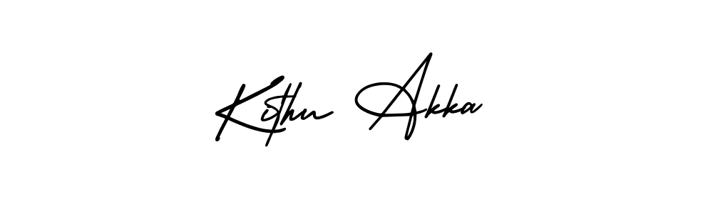 How to Draw Kithu Akka signature style? AmerikaSignatureDemo-Regular is a latest design signature styles for name Kithu Akka. Kithu Akka signature style 3 images and pictures png