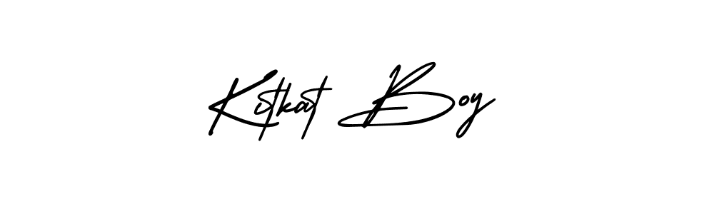 Create a beautiful signature design for name Kitkat Boy. With this signature (AmerikaSignatureDemo-Regular) fonts, you can make a handwritten signature for free. Kitkat Boy signature style 3 images and pictures png