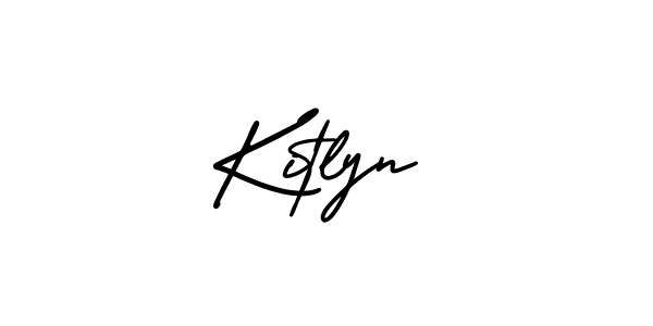 How to make Kitlyn signature? AmerikaSignatureDemo-Regular is a professional autograph style. Create handwritten signature for Kitlyn name. Kitlyn signature style 3 images and pictures png