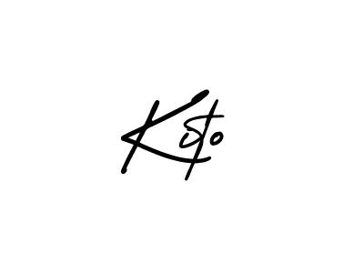 How to make Kito name signature. Use AmerikaSignatureDemo-Regular style for creating short signs online. This is the latest handwritten sign. Kito signature style 3 images and pictures png
