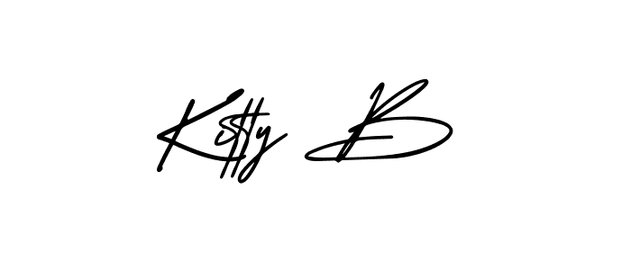 Also we have Kitty B name is the best signature style. Create professional handwritten signature collection using AmerikaSignatureDemo-Regular autograph style. Kitty B signature style 3 images and pictures png