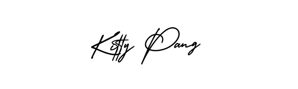 Similarly AmerikaSignatureDemo-Regular is the best handwritten signature design. Signature creator online .You can use it as an online autograph creator for name Kitty Pang. Kitty Pang signature style 3 images and pictures png