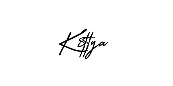 Create a beautiful signature design for name Kittya. With this signature (AmerikaSignatureDemo-Regular) fonts, you can make a handwritten signature for free. Kittya signature style 3 images and pictures png