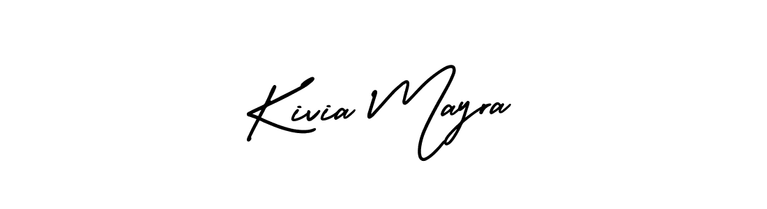 Kivia Mayra stylish signature style. Best Handwritten Sign (AmerikaSignatureDemo-Regular) for my name. Handwritten Signature Collection Ideas for my name Kivia Mayra. Kivia Mayra signature style 3 images and pictures png