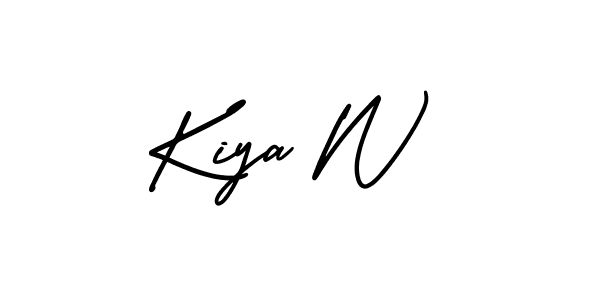 This is the best signature style for the Kiya W name. Also you like these signature font (AmerikaSignatureDemo-Regular). Mix name signature. Kiya W signature style 3 images and pictures png