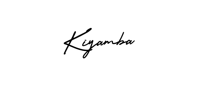 Kiyamba stylish signature style. Best Handwritten Sign (AmerikaSignatureDemo-Regular) for my name. Handwritten Signature Collection Ideas for my name Kiyamba. Kiyamba signature style 3 images and pictures png