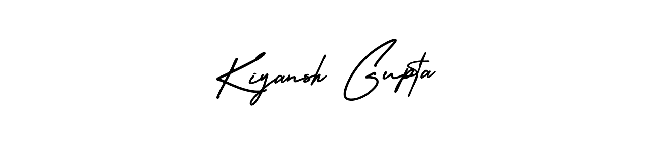 How to make Kiyansh Gupta signature? AmerikaSignatureDemo-Regular is a professional autograph style. Create handwritten signature for Kiyansh Gupta name. Kiyansh Gupta signature style 3 images and pictures png