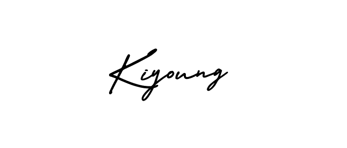 Create a beautiful signature design for name Kiyoung. With this signature (AmerikaSignatureDemo-Regular) fonts, you can make a handwritten signature for free. Kiyoung signature style 3 images and pictures png