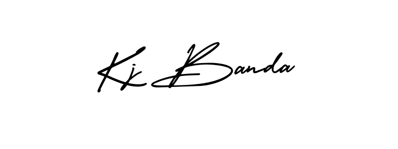 Also we have Kj Banda name is the best signature style. Create professional handwritten signature collection using AmerikaSignatureDemo-Regular autograph style. Kj Banda signature style 3 images and pictures png
