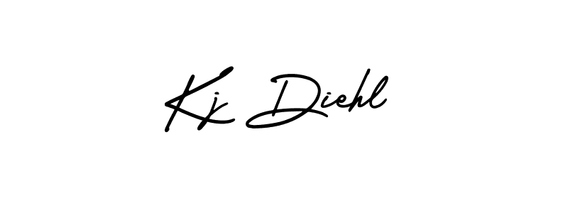 Use a signature maker to create a handwritten signature online. With this signature software, you can design (AmerikaSignatureDemo-Regular) your own signature for name Kj Diehl. Kj Diehl signature style 3 images and pictures png