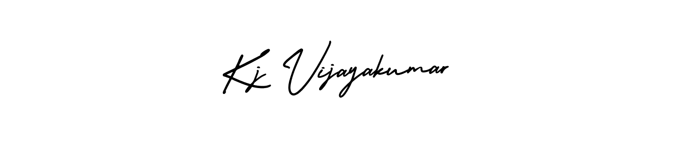 Kj Vijayakumar stylish signature style. Best Handwritten Sign (AmerikaSignatureDemo-Regular) for my name. Handwritten Signature Collection Ideas for my name Kj Vijayakumar. Kj Vijayakumar signature style 3 images and pictures png