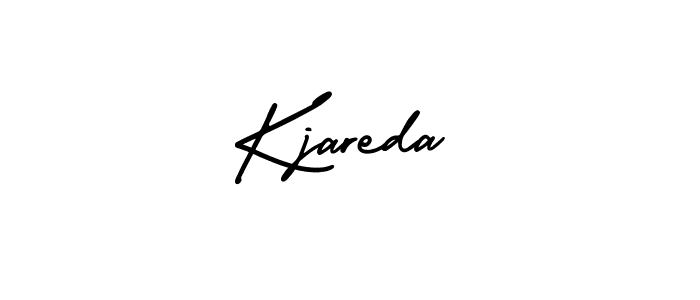 You should practise on your own different ways (AmerikaSignatureDemo-Regular) to write your name (Kjareda) in signature. don't let someone else do it for you. Kjareda signature style 3 images and pictures png