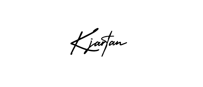 Make a beautiful signature design for name Kjartan. With this signature (AmerikaSignatureDemo-Regular) style, you can create a handwritten signature for free. Kjartan signature style 3 images and pictures png