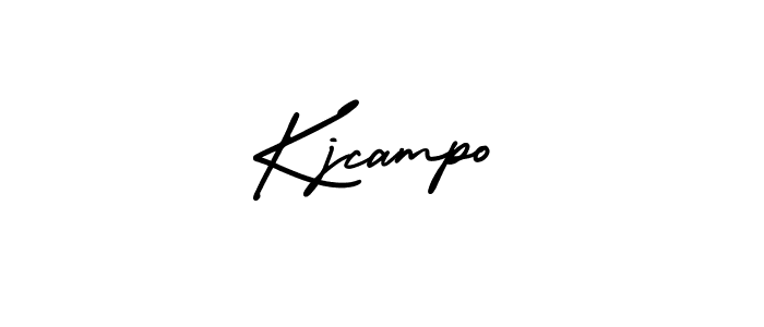 Design your own signature with our free online signature maker. With this signature software, you can create a handwritten (AmerikaSignatureDemo-Regular) signature for name Kjcampo. Kjcampo signature style 3 images and pictures png