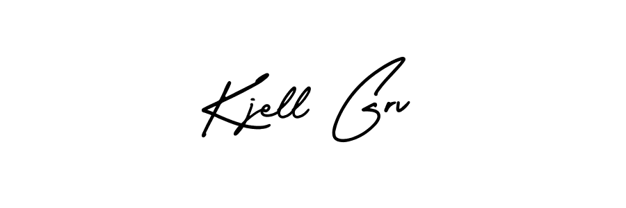 Also we have Kjell Grv name is the best signature style. Create professional handwritten signature collection using AmerikaSignatureDemo-Regular autograph style. Kjell Grv signature style 3 images and pictures png
