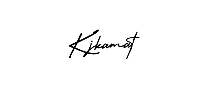 Create a beautiful signature design for name Kjkamat. With this signature (AmerikaSignatureDemo-Regular) fonts, you can make a handwritten signature for free. Kjkamat signature style 3 images and pictures png