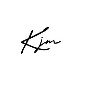 It looks lik you need a new signature style for name Kjm. Design unique handwritten (AmerikaSignatureDemo-Regular) signature with our free signature maker in just a few clicks. Kjm signature style 3 images and pictures png