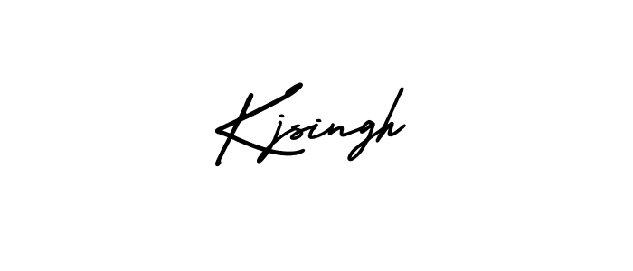 Kjsingh stylish signature style. Best Handwritten Sign (AmerikaSignatureDemo-Regular) for my name. Handwritten Signature Collection Ideas for my name Kjsingh. Kjsingh signature style 3 images and pictures png