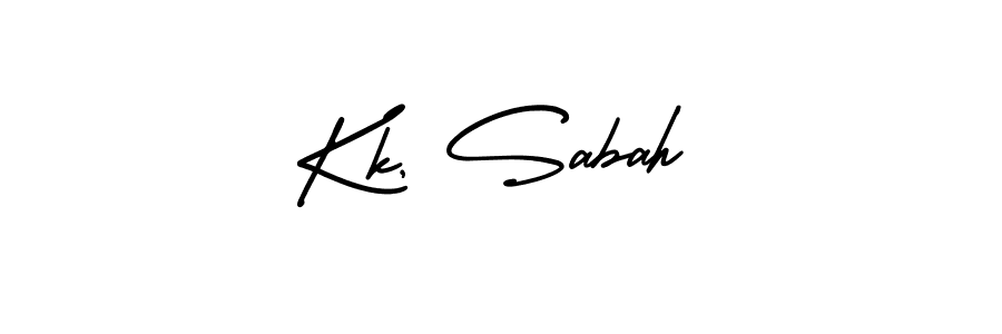 This is the best signature style for the Kk, Sabah name. Also you like these signature font (AmerikaSignatureDemo-Regular). Mix name signature. Kk, Sabah signature style 3 images and pictures png