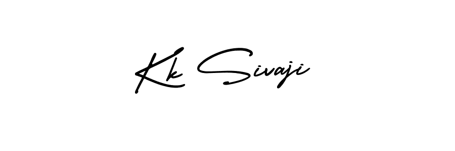 You should practise on your own different ways (AmerikaSignatureDemo-Regular) to write your name (Kk Sivaji) in signature. don't let someone else do it for you. Kk Sivaji signature style 3 images and pictures png