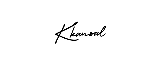 How to make Kkansal signature? AmerikaSignatureDemo-Regular is a professional autograph style. Create handwritten signature for Kkansal name. Kkansal signature style 3 images and pictures png