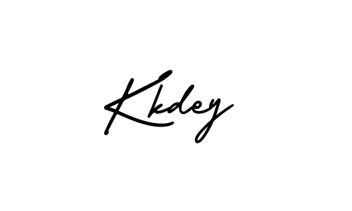 How to make Kkdey name signature. Use AmerikaSignatureDemo-Regular style for creating short signs online. This is the latest handwritten sign. Kkdey signature style 3 images and pictures png