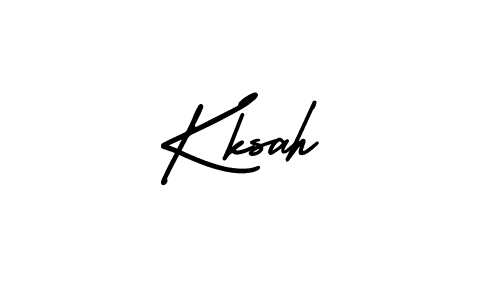 Design your own signature with our free online signature maker. With this signature software, you can create a handwritten (AmerikaSignatureDemo-Regular) signature for name Kksah. Kksah signature style 3 images and pictures png