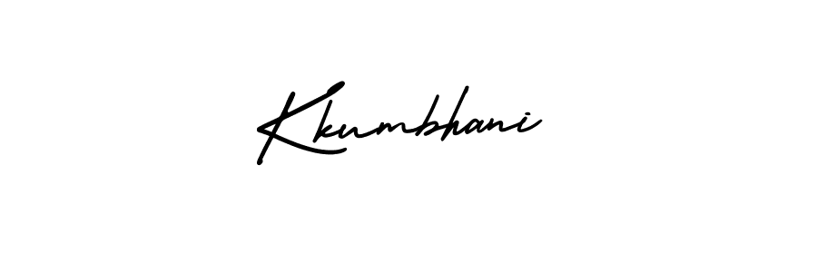 It looks lik you need a new signature style for name Kkumbhani. Design unique handwritten (AmerikaSignatureDemo-Regular) signature with our free signature maker in just a few clicks. Kkumbhani signature style 3 images and pictures png
