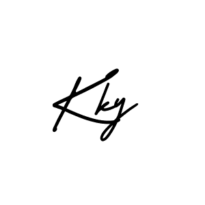 The best way (AmerikaSignatureDemo-Regular) to make a short signature is to pick only two or three words in your name. The name Kky include a total of six letters. For converting this name. Kky signature style 3 images and pictures png
