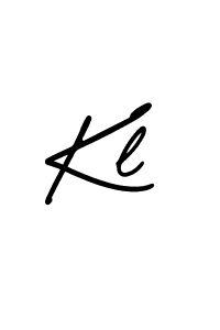 How to make Kl signature? AmerikaSignatureDemo-Regular is a professional autograph style. Create handwritten signature for Kl name. Kl signature style 3 images and pictures png