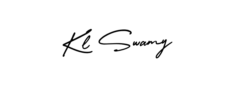 How to Draw Kl Swamy signature style? AmerikaSignatureDemo-Regular is a latest design signature styles for name Kl Swamy. Kl Swamy signature style 3 images and pictures png