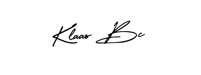 It looks lik you need a new signature style for name Klaas Bc. Design unique handwritten (AmerikaSignatureDemo-Regular) signature with our free signature maker in just a few clicks. Klaas Bc signature style 3 images and pictures png