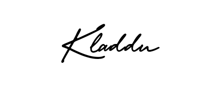A stylish, flowing autograph style designed for name Kladdu using AmerikaSignatureDemo-Regular typography. Perfect for digital creative projects. Kladdu signature style 3 images and pictures png
