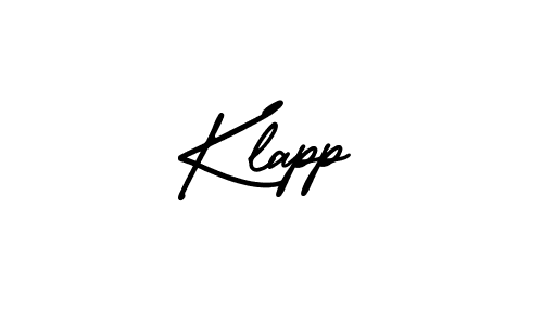 It looks lik you need a new signature style for name Klapp. Design unique handwritten (AmerikaSignatureDemo-Regular) signature with our free signature maker in just a few clicks. Klapp signature style 3 images and pictures png