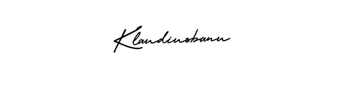 Make a beautiful signature design for name Klaudiusbanu. Use this online signature maker to create a handwritten signature for free. Klaudiusbanu signature style 3 images and pictures png