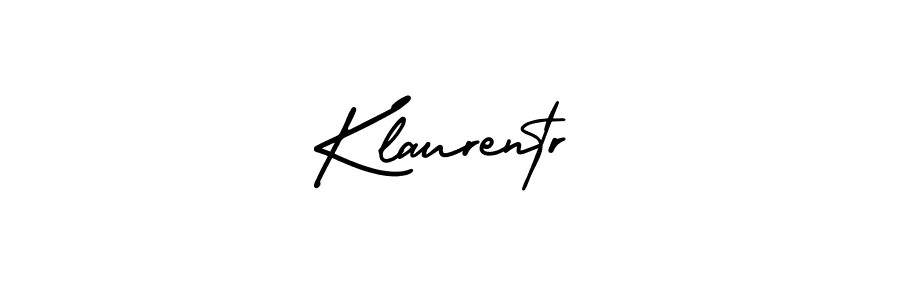 Design your own signature with our free online signature maker. With this signature software, you can create a handwritten (AmerikaSignatureDemo-Regular) signature for name Klaurentr. Klaurentr signature style 3 images and pictures png