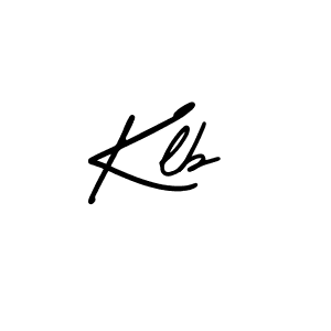 The best way (AmerikaSignatureDemo-Regular) to make a short signature is to pick only two or three words in your name. The name Klb include a total of six letters. For converting this name. Klb signature style 3 images and pictures png