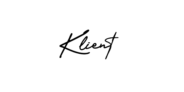 Klient stylish signature style. Best Handwritten Sign (AmerikaSignatureDemo-Regular) for my name. Handwritten Signature Collection Ideas for my name Klient. Klient signature style 3 images and pictures png